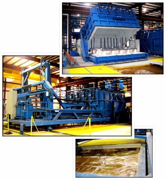 Heat Treat Furnace with Material Handling and Quench Collage